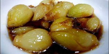 Cebola caramelizada com mel