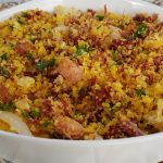 Farofa de cuscuz com charque que deixa qualquer almoço mais gostoso e reforçado