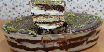 Pavê de limão com chocolate