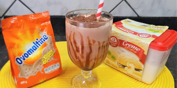 Receita fácil de milk shake de ovomaltine para vencer o sabor da Bobs em casa