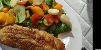 Salada para acompanhar peixe