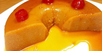Flan de pera
