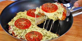 Mini pizza de frigideira