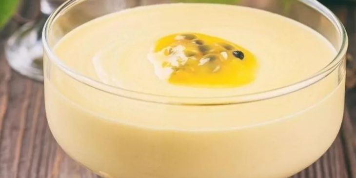 mousse de maracujá com tang tudo gostoso