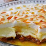 torta de banana com suspiro