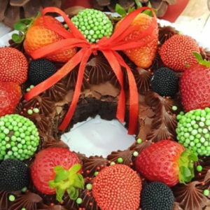 brownie guirlanda de Natal ana maria