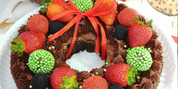 Brownie guirlanda de Natal