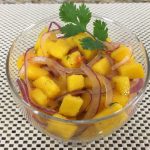 Ceviche de peixe branco com manga delicioso e do jeitinho fácil que todo mundo ama