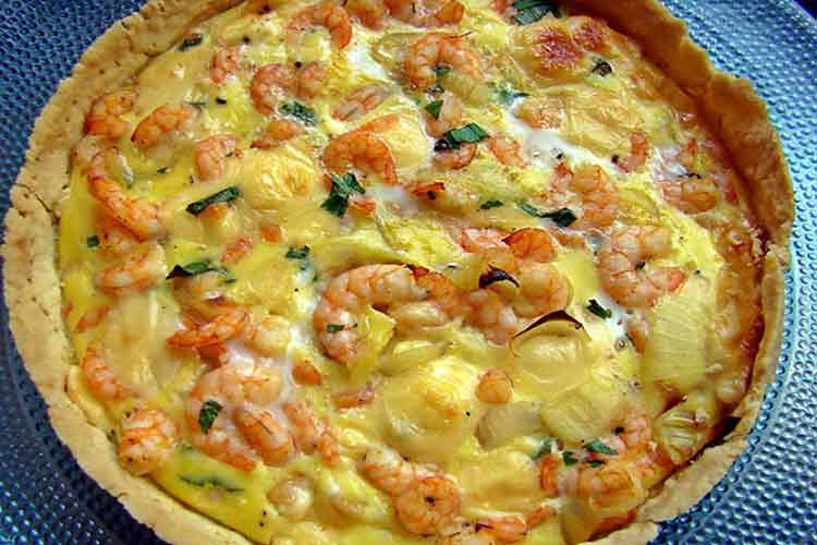 Como fazer quiche de camarão?