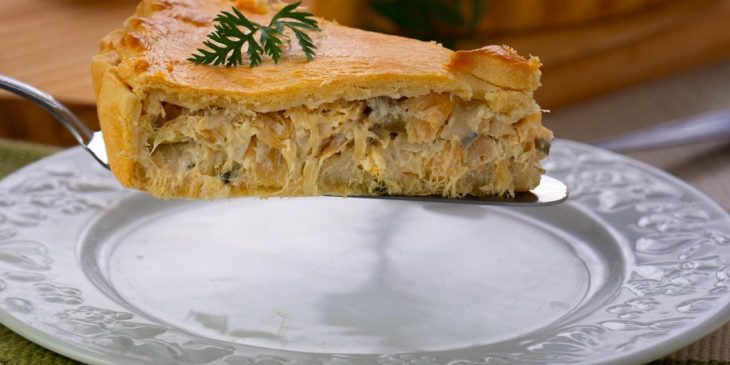 Torta de bacalhau com massa podre