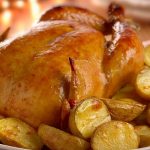 chester assado com batatas