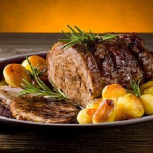 fraldinha assada com batatas