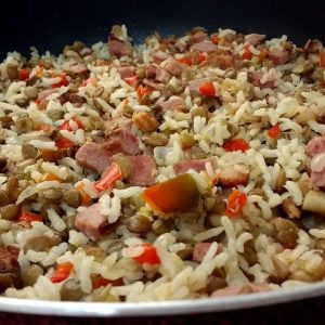 Receita de arroz com lentilha para testar hoje e querer servir nas festas com família