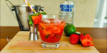 Caipiroska de morango