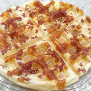 Waffle salgado bem simples de fazer e diferentão para servir