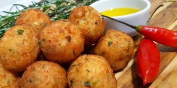 Bolinho de bacalhau com batata