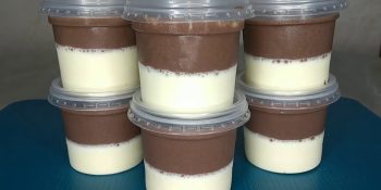 Mousse de leite ninho com chocolate
