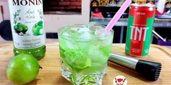 Drink de maçã verde