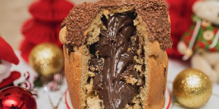 panetone de brigadeiro