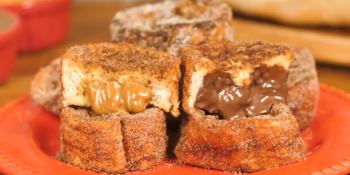 Rabanada com doce de leite