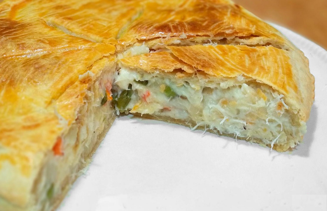 Torta de bacalhau com massa podre