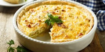 Torta de repolho com bacalhau