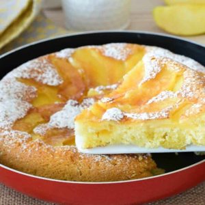 Bolo de maçã de frigideira