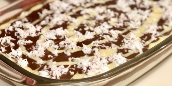 Doce de prestígio na travessa