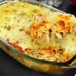 Frango desfiado no forno