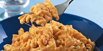 Macarrão cremoso na pressão