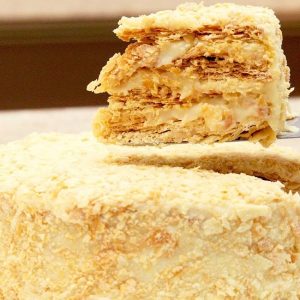 bolo de massa folhada