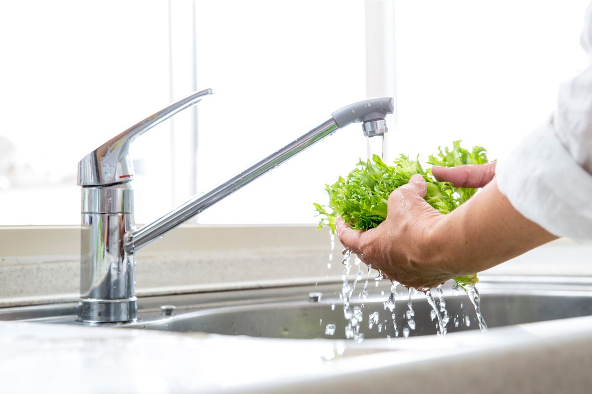 higienizar frutas e verduras com água sanitária