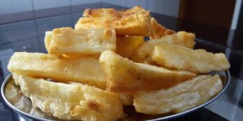 Macaxeira frita no forno