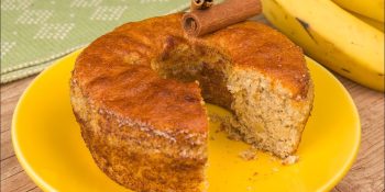 Bolo de banana na airfryer