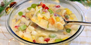 Salada de frutas para bebês