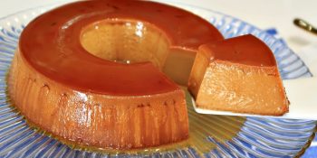 Pudim de doce de leite