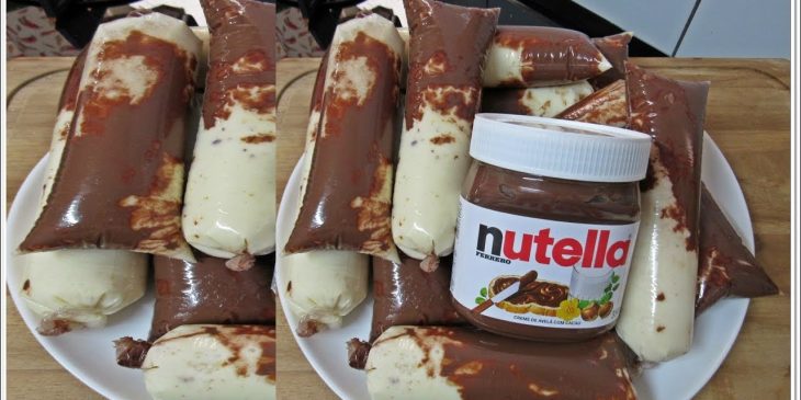 Geladinho de Nutella com Leite Ninho para refrescar e se apaixonar nesse calor