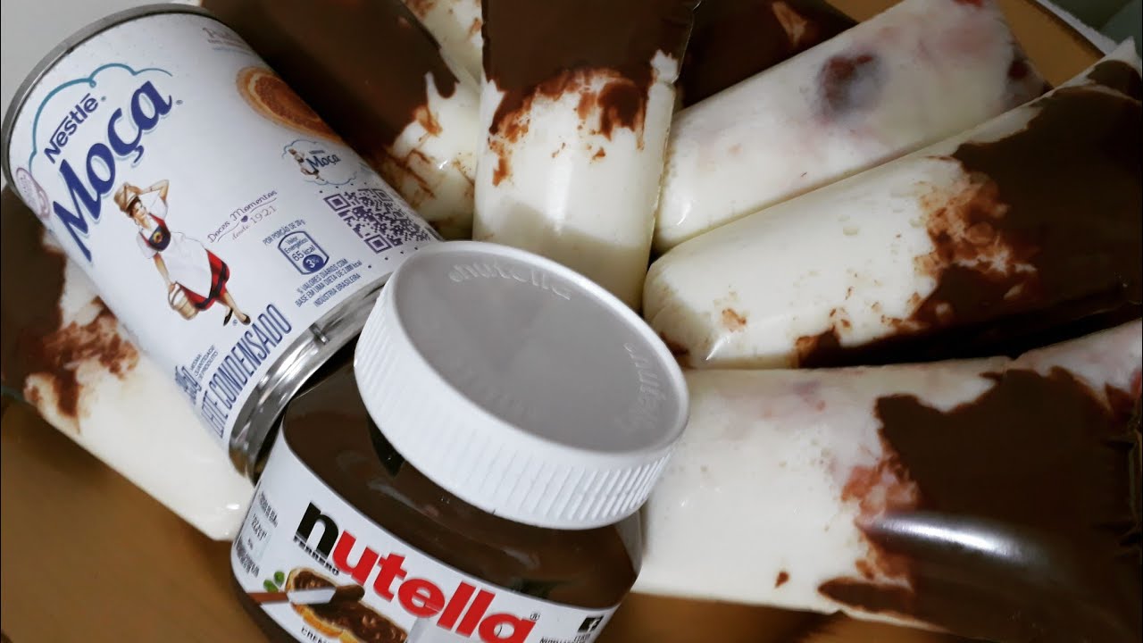 Como fazer geladinho de Nutella com Leite Ninho?