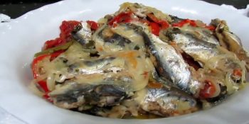 Escabeche de sardinha na panela de pressão