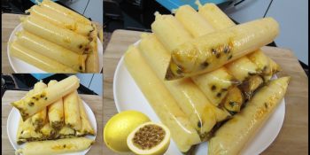 Picolé de mousse de maracujá
