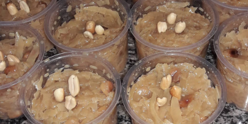 Cocada de chocolate com amendoim