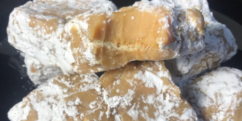 Palha italiana de doce de leite