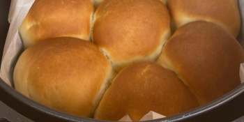 Pão na airfryer