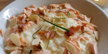 Risoto de salmão