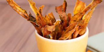 Chips de casca de cenoura