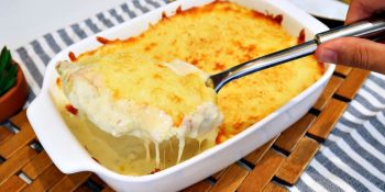 creme de galinha com requeijão