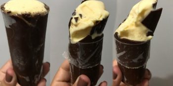 Geladinho de chocolate