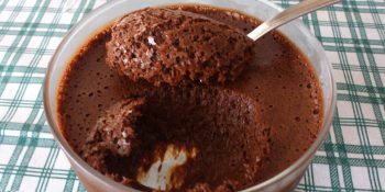Mousse de chocolate sem creme de leite