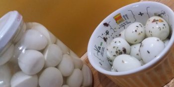 Ovos de codorna temperado