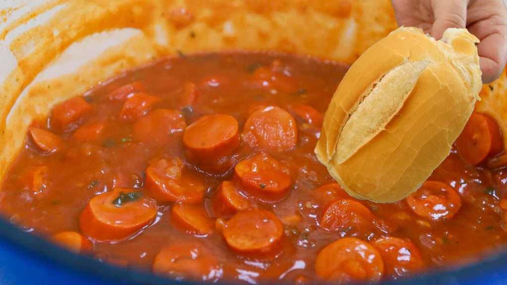 Molho de salsicha bem simples e sem dar trabalho do jeito que amamos